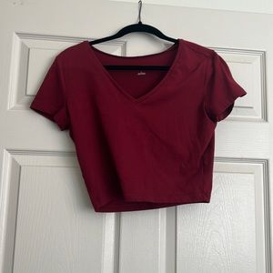 Wild Fable Burgundy crop top